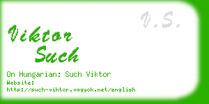 viktor such business card